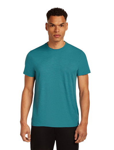Koszulka wędkarska/wolnoczasowa Icebreaker Merino 150 Tech Lite III (100% wełna merino) topazowy niebieski męska